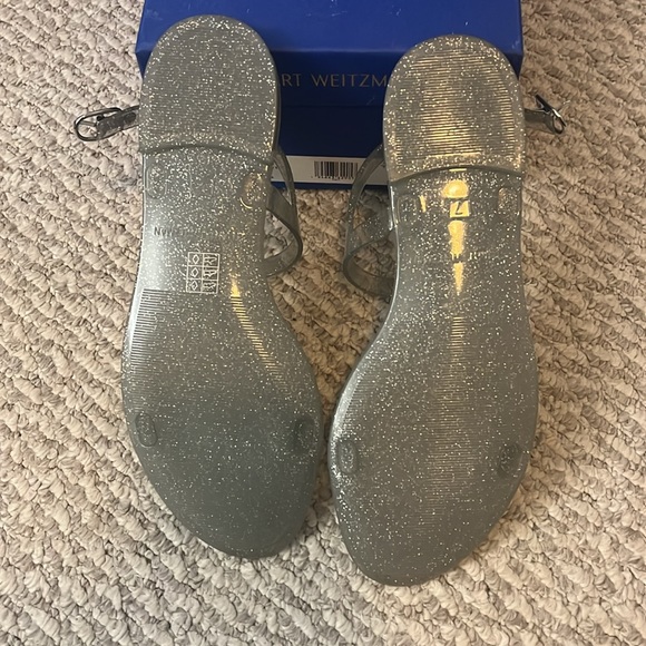 Stuart weitzman jelly glitter sandals. Size 7 - Picture 3 of 3